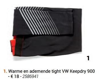Promotions Warme en ademende tight vw keepdry 900 - Kipsta - Valide de 08/10/2018 à 23/12/2018 chez Decathlon