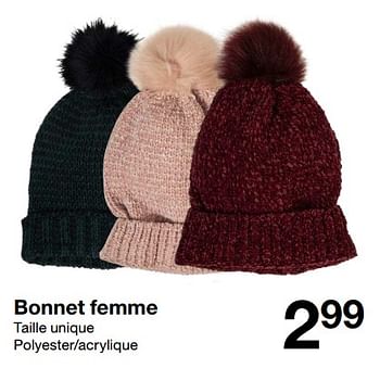 Produit Maison Zeeman Bonnet Femme En Promotion Chez Zeeman