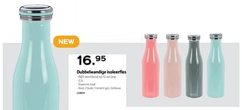 Promoties Dubbelwandige isoleerfles - Lurch - Geldig van 24/10/2018 tot 24/11/2018 bij ShopWillems