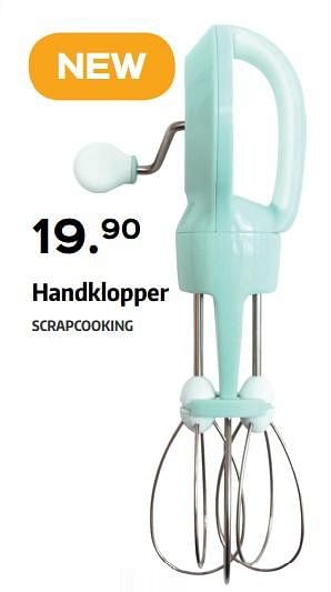 Promoties Handklopper - Scrapcooking - Geldig van 24/10/2018 tot 24/11/2018 bij ShopWillems