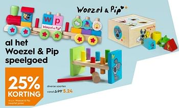 Promoties Al het woezel + pip speelgoed - Woezel en Pip - Geldig van 24/10/2018 tot 06/11/2018 bij Blokker
