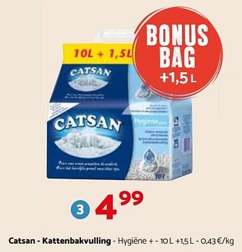 Promoties catsan - kattenbakvulling - Catsan - Geldig van 24/10/2018 tot 04/11/2018 bij Tom&Co