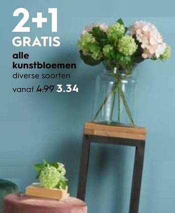Promoties Alle kunstbloemen - Huismerk - Blokker - Geldig van 24/10/2018 tot 06/11/2018 bij Blokker