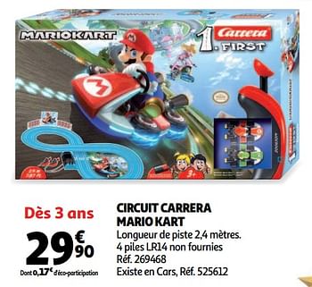 Promoties Circuit carrera mario kart - Carrera - Geldig van 19/10/2018 tot 16/12/2018 bij Auchan