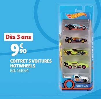 Promotions Coffret 5 voitures hotwheels - Hot Wheels - Valide de 19/10/2018 à 16/12/2018 chez Auchan Ronq