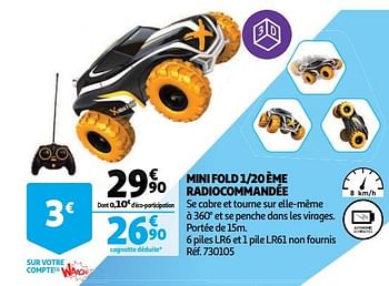 Promotions Mini fold 1-20 ème radiocommandée - Exost - Valide de 19/10/2018 à 16/12/2018 chez Auchan Ronq