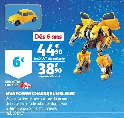 transformers bumblebee auchan