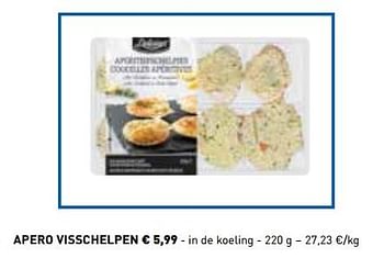 Promoties Apero visschelpen - Delicieux - Geldig van 29/10/2018 tot 31/12/2018 bij Lidl