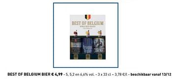 Promotions Best of belgium bier - Produit maison - Lidl - Valide de 29/10/2018 à 31/12/2018 chez Lidl
