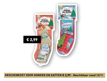 Promoties Geschenkset voor honden en katten - Huismerk - Lidl - Geldig van 29/10/2018 tot 31/12/2018 bij Lidl