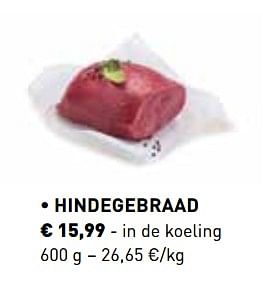 Promoties Hindegebraad - Huismerk - Lidl - Geldig van 29/10/2018 tot 31/12/2018 bij Lidl