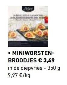 Promoties Miniworstenbroodjes - Deluxe - Geldig van 29/10/2018 tot 31/12/2018 bij Lidl
