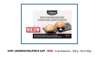 Promoties Sint-jakobsschelpen - Delicieux - Geldig van 29/10/2018 tot 31/12/2018 bij Lidl