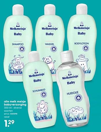 Promoties Alle melk meisje babyverzorging - Melkmeisje - Geldig van 24/10/2018 tot 06/11/2018 bij Blokker