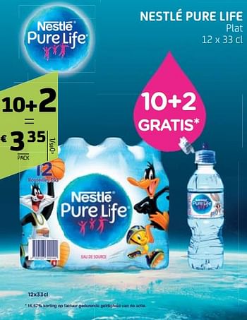 Promoties Nestlé pure life - Nestlé - Geldig van 26/10/2018 tot 06/11/2018 bij BelBev