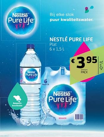 Promoties Nestlé pure life - Nestlé - Geldig van 26/10/2018 tot 06/11/2018 bij BelBev