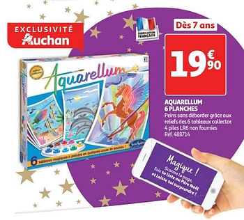 Promotions Aquarellum 6 planches - Sento Sphere - Valide de 19/10/2018 à 16/12/2018 chez Auchan Ronq
