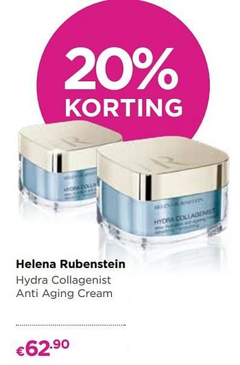 Promoties Helena rubenstein hydra collagenist anti aging cream - Helena Rubinstein - Geldig van 29/10/2018 tot 11/11/2018 bij ICI PARIS XL