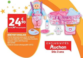 Promotion Auchan Ronq Bebe Part En Balade One Two Fun Jouets Valide Jusqua 4 Promobutler