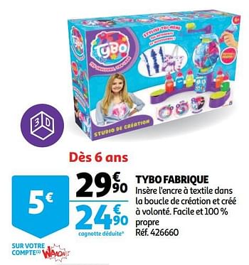 Promotions Tybo fabrique - Tybo - Valide de 19/10/2018 à 16/12/2018 chez Auchan Ronq
