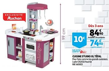 Promoties Cuisine studio xl téfal - Smoby - Geldig van 19/10/2018 tot 16/12/2018 bij Auchan