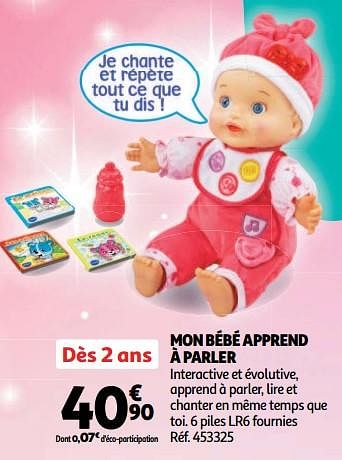 Promotion Auchan Ronq Mon Bebe Apprend A Parler Vtech Jouets Valide Jusqua 4 Promobutler