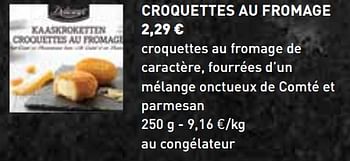 Promotions Croquettes au fromage - Delicieux - Valide de 29/10/2018 à 31/12/2018 chez Lidl