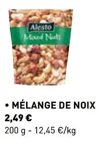 Promotions Mélange de noix - Alesto - Valide de 29/10/2018 à 31/12/2018 chez Lidl