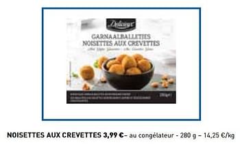 Promotions Noisettes aux crevettes - Delicieux - Valide de 29/10/2018 à 31/12/2018 chez Lidl