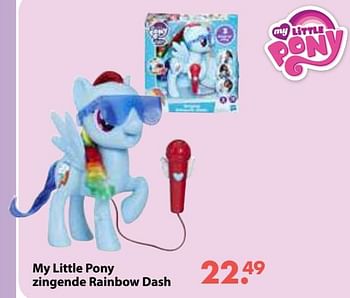 Promoties My little pony zingende rainbow dash - My Little Pony - Geldig van 01/11/2018 tot 30/11/2018 bij Europoint