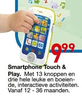 Promoties Smartphone touch + play - Huismerk - Multi-Land - Geldig van 25/10/2018 tot 06/12/2018 bij Multi-Land