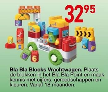 Promoties Bla bla blocks vrachtwagen - Huismerk - Multi-Land - Geldig van 25/10/2018 tot 06/12/2018 bij Multi-Land