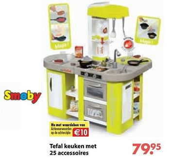 Promoties Tefal keuken met 25 accessoires - Smoby - Geldig van 01/11/2018 tot 30/11/2018 bij Europoint