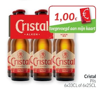 Promoties Cristal pils - Cristal - Geldig van 01/11/2018 tot 30/11/2018 bij Intermarche