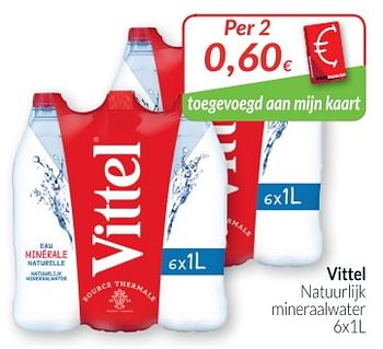 Promoties Vittel natuurlijk mineraalwater - Vittel - Geldig van 01/11/2018 tot 30/11/2018 bij Intermarche