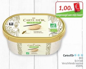 Promoties Carte d`or ijs in bak - Carte D'Or - Geldig van 01/11/2018 tot 30/11/2018 bij Intermarche