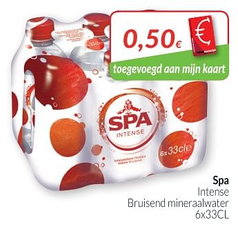 Promoties Spa intense bruisend mineraalwater - Spa - Geldig van 01/11/2018 tot 30/11/2018 bij Intermarche
