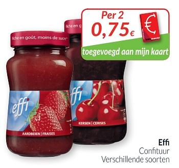 Promoties Effi confituur - Effi - Geldig van 01/11/2018 tot 30/11/2018 bij Intermarche