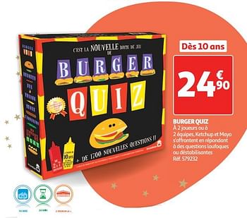 Promotions Burger quiz - Dujardin - Valide de 19/10/2018 à 16/12/2018 chez Auchan Ronq
