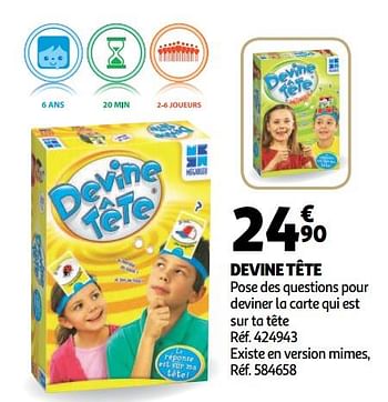 Promoties Devine tête - Megableu - Geldig van 19/10/2018 tot 16/12/2018 bij Auchan