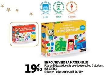 Promotions En route vers la maternelle - Nathan - Valide de 19/10/2018 à 16/12/2018 chez Auchan Ronq