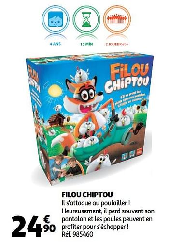 Promotions Filou chiptou - Goliath - Valide de 19/10/2018 à 16/12/2018 chez Auchan Ronq