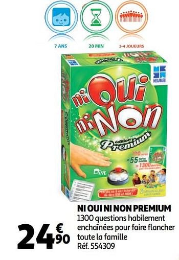Promotions Ni oui ni non premium - Megableu - Valide de 19/10/2018 à 16/12/2018 chez Auchan Ronq