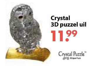 Promoties Crystal 3d puzzel uil - Crystal - Geldig van 01/11/2018 tot 30/11/2018 bij Europoint