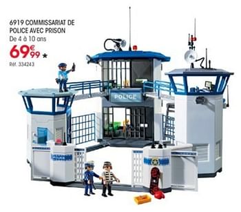 Playmobil 6919 Commissariat de Police avec Prison : : Jouets