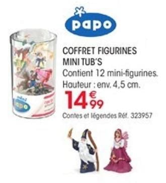 Promotions Coffret figurines mini tubs - Papo - Valide de 01/10/2018 à 31/12/2018 chez Oxybul