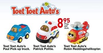 Promoties Toet toet auto`s paul pick-up truck - Toet Toet Auto's - Geldig van 25/10/2018 tot 06/12/2018 bij Tuf Tuf