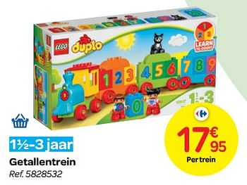 Promoties Getallentrein - Lego - Geldig van 24/10/2018 tot 06/12/2018 bij Carrefour