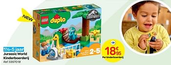 Promoties Jurassic world kinderboerderij - Lego - Geldig van 24/10/2018 tot 06/12/2018 bij Carrefour