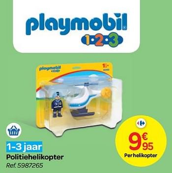 Promoties Politiehelikopter - Playmobil - Geldig van 24/10/2018 tot 06/12/2018 bij Carrefour